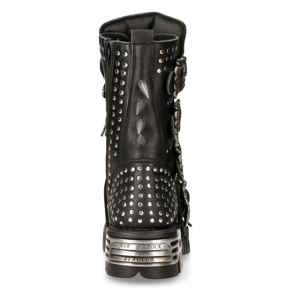 1535-S1 Punk High Boots With Metal Spikes - Luna BR wear co.