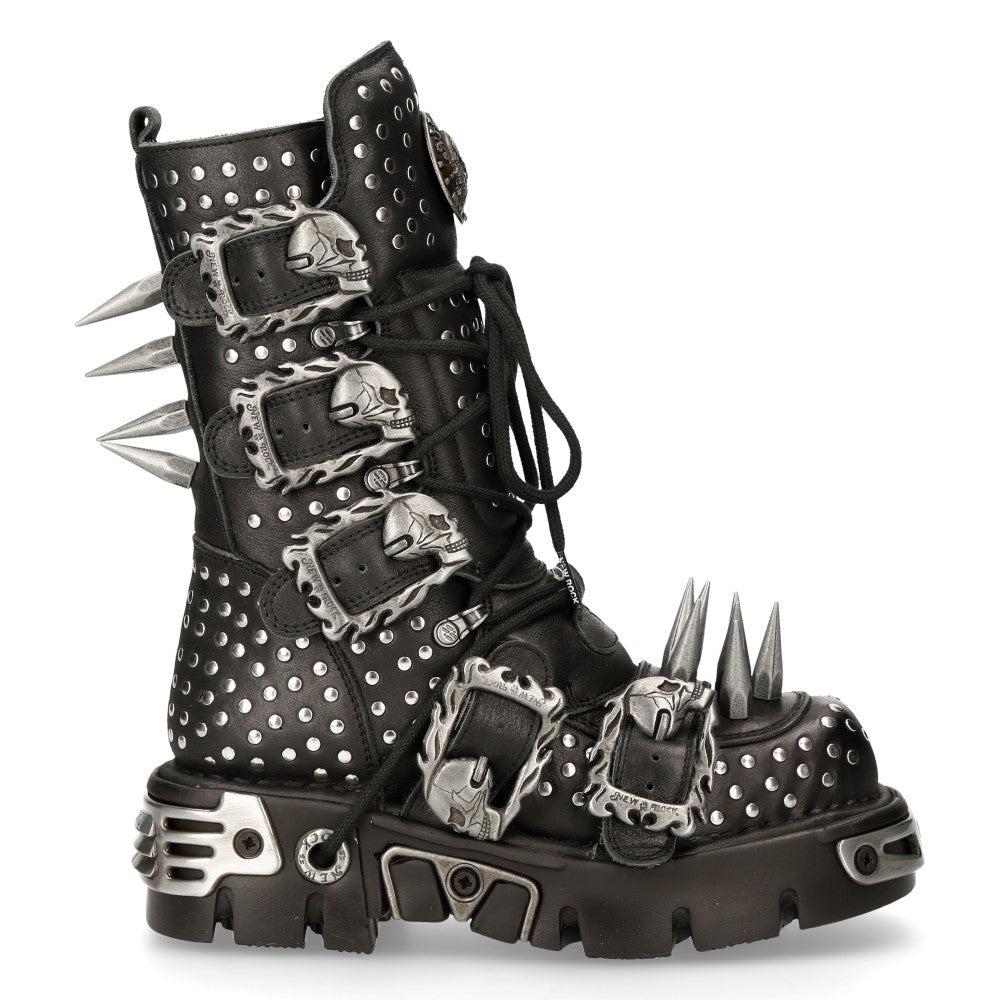 1535-S1 Punk High Boots With Metal Spikes - Luna BR wear co.