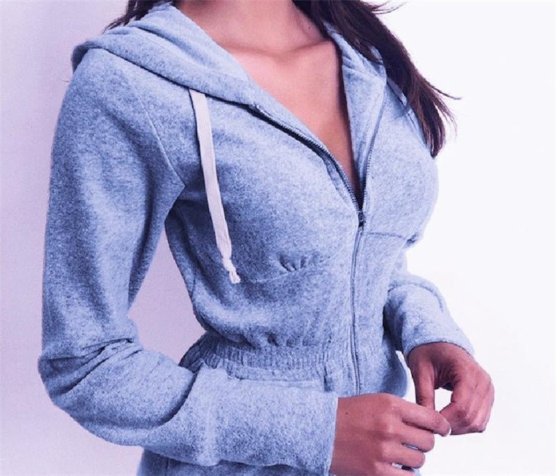 2020 New Women's Hoodie Knit Jumpsuit with Shorts - Luna BR wear co.