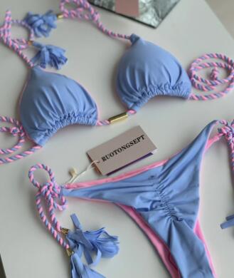 2022 New Backless Braided Bikini Triangle Swimwear - Luna BR wear co.