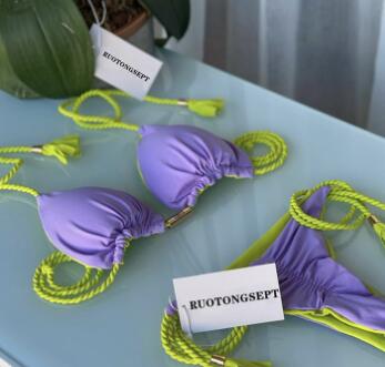 2022 New Backless Braided Bikini Triangle Swimwear - Luna BR wear co.
