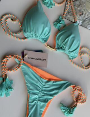 2022 New Backless Braided Bikini Triangle Swimwear - Luna BR wear co.