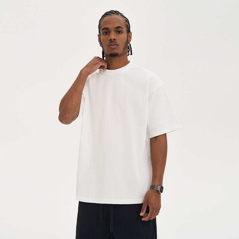 280G Cotton Loose Fit Crew Neck T-Shirt for Men - Luna BR wear co.