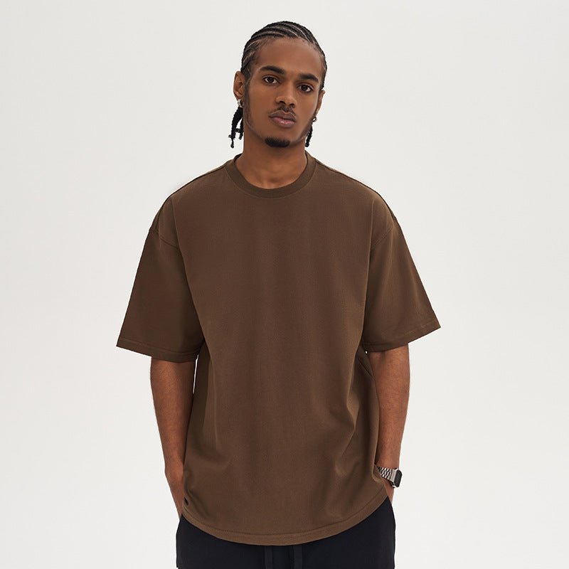280G Cotton Loose Fit Crew Neck T-Shirt for Men - Luna BR wear co.