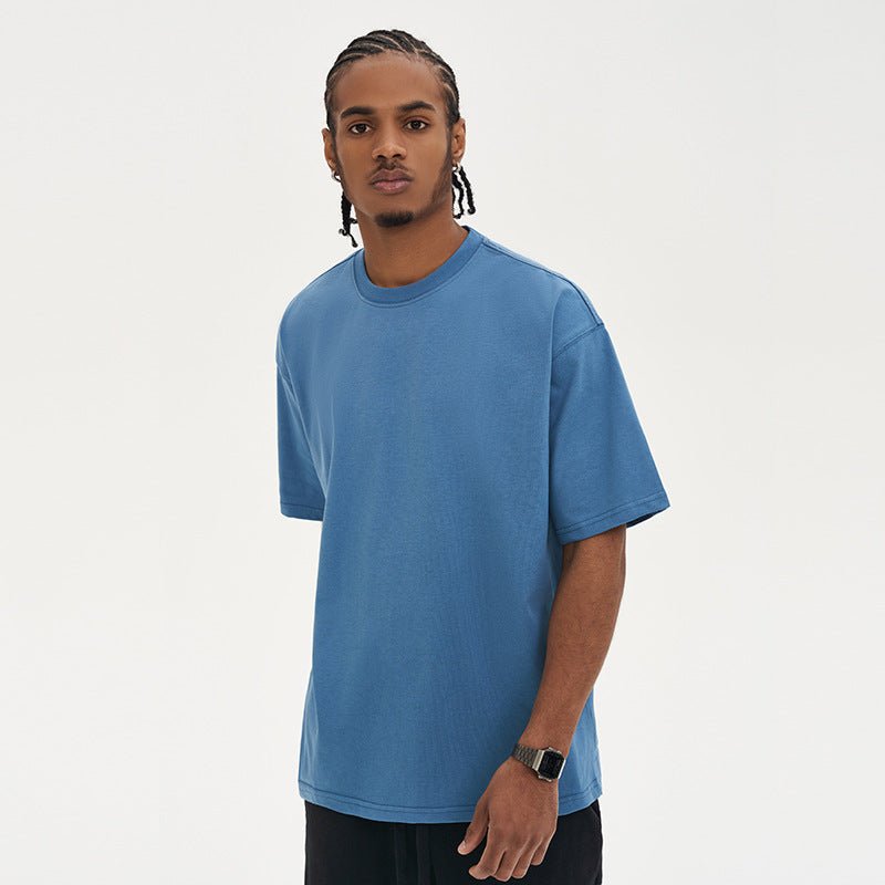 280G Cotton Loose Fit Crew Neck T-Shirt for Men - Luna BR wear co.