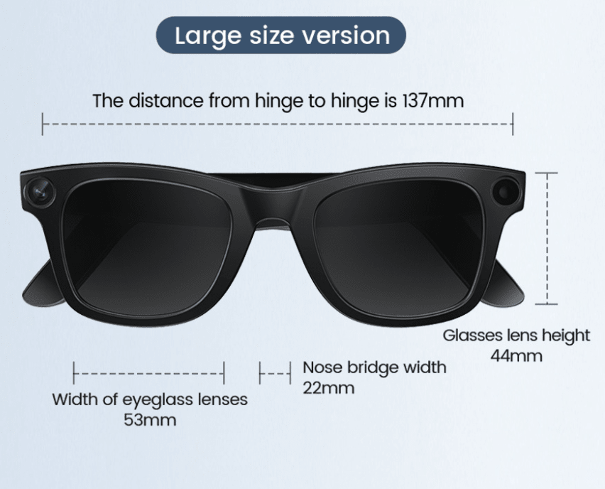AI Camera Smart Glasses - Luna BR wear co.