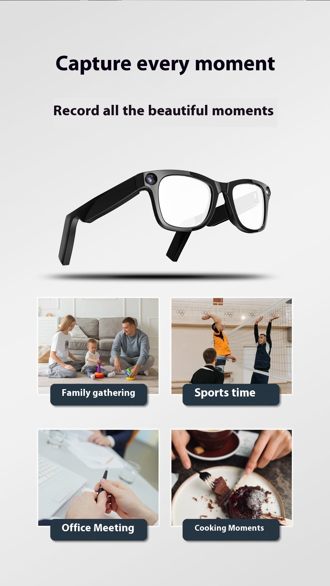 AI Camera Smart Glasses - Luna BR wear co.