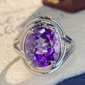 Amethyst Fashion Ring for Women - Luna BR wear co.