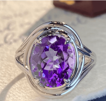 Amethyst Fashion Ring for Women - Luna BR wear co.