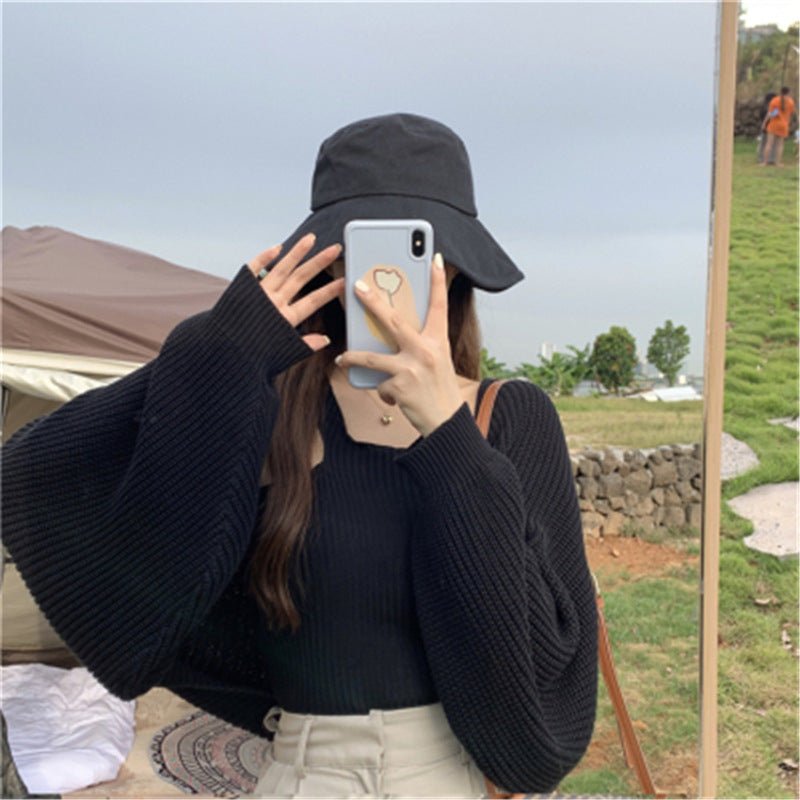 Autumn 2020 Korean Style Loose Knit Cardigan for Women - Luna BR wear co.