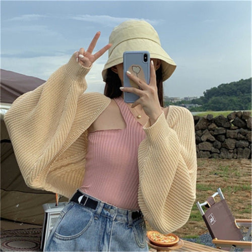 Autumn 2020 Korean Style Loose Knit Cardigan for Women - Luna BR wear co.