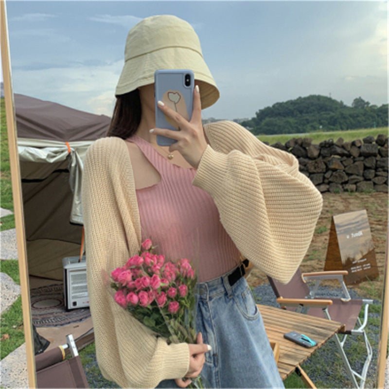 Autumn 2020 Korean Style Loose Knit Cardigan for Women - Luna BR wear co.