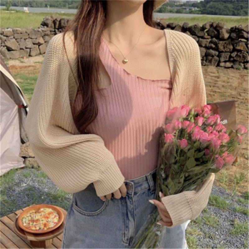 Autumn 2020 Korean Style Loose Knit Cardigan for Women - Luna BR wear co.