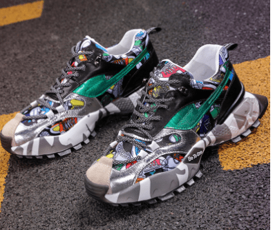 Autumn New Trendy Colorful Dad Sneakers for Men - Luna BR wear co.