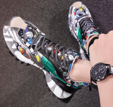 Autumn New Trendy Colorful Dad Sneakers for Men - Luna BR wear co.