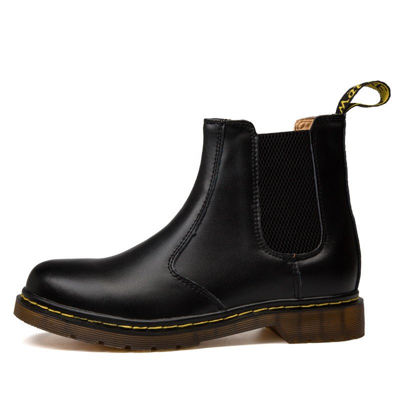 Autumn Style Thick-Heeled Cowhide Martin Boots for Women - Luna BR wear co.