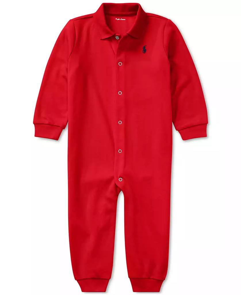 Baby Boys Cotton Classic Polo Coverall - Luna BR wear co.