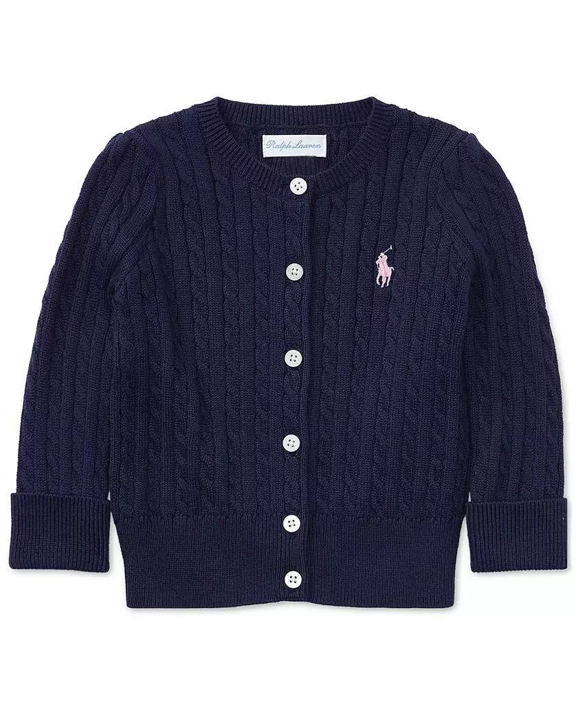 Baby Girls Cable-Knit Cotton Cardigan - Luna BR wear co.