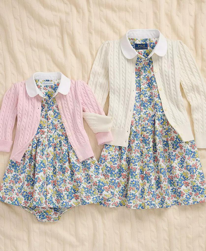 Baby Girls Cable-Knit Cotton Cardigan - Luna BR wear co.