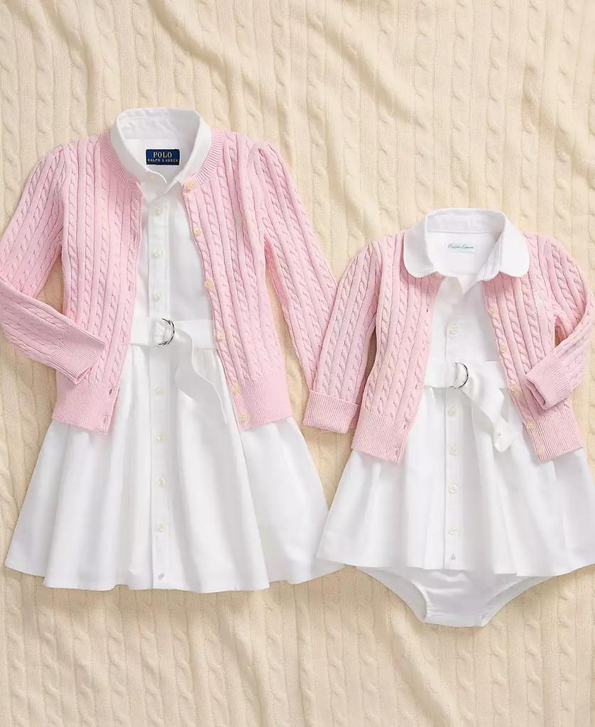 Baby Girls Cable-Knit Cotton Cardigan - Luna BR wear co.