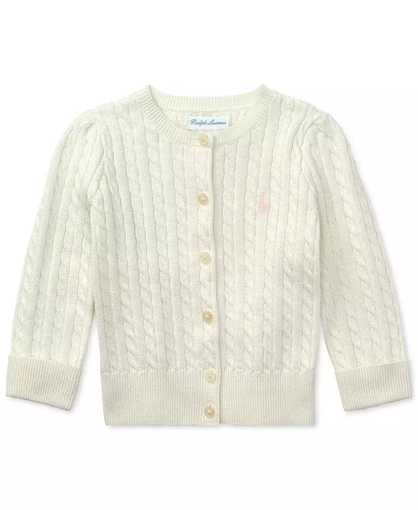 Baby Girls Cable-Knit Cotton Cardigan - Luna BR wear co.