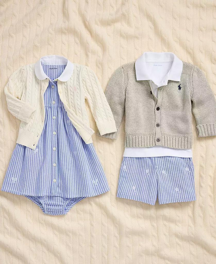 Baby Girls Cable-Knit Cotton Cardigan - Luna BR wear co.