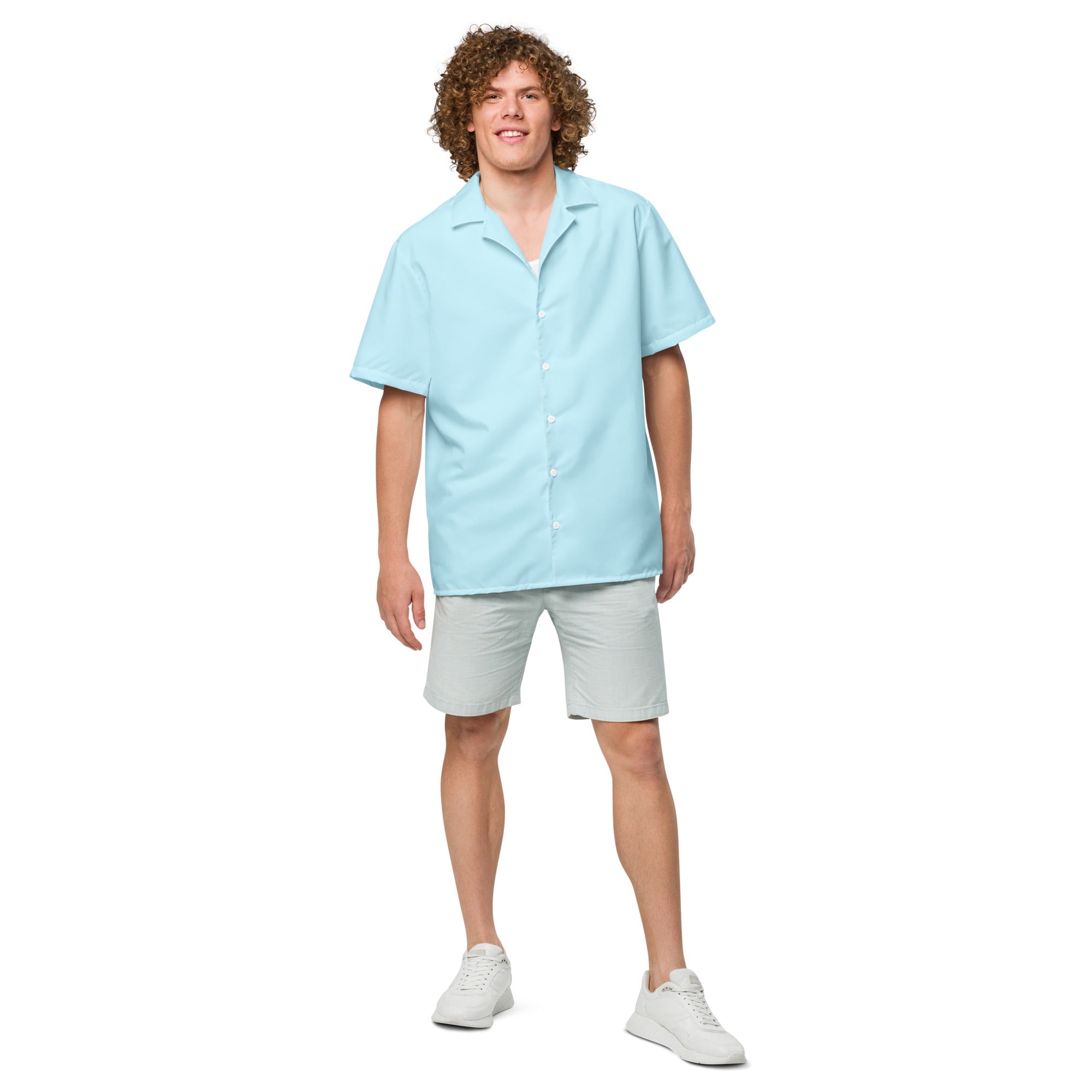 Bahama Water Blue button shirt - Luna BR wear co.