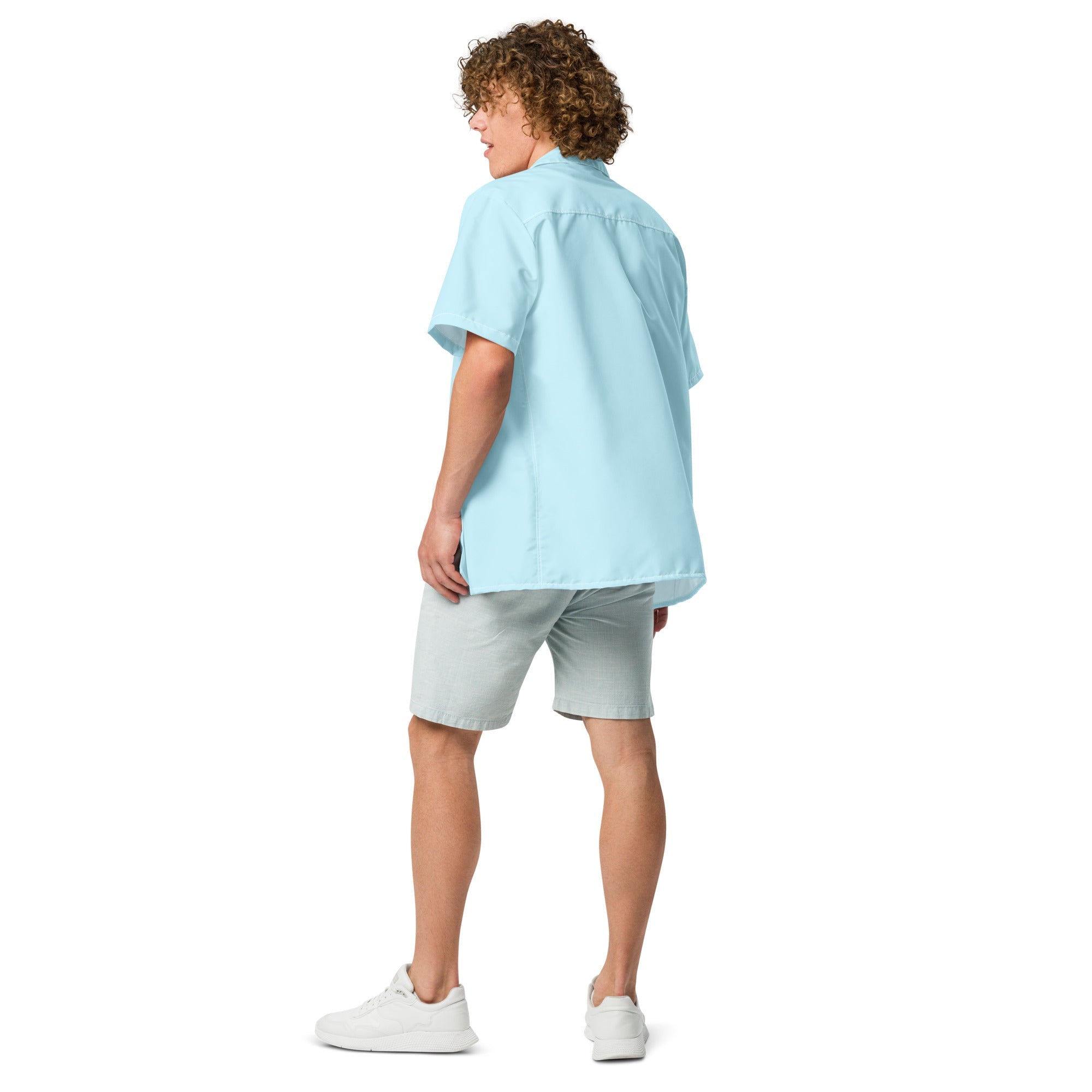 Bahama Water Blue button shirt - Luna BR wear co.