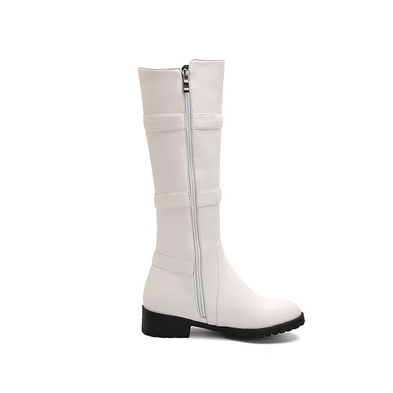 Belt Buckle Knee High Boots for Women (Sizes 40-48) - Luna BR wear co.