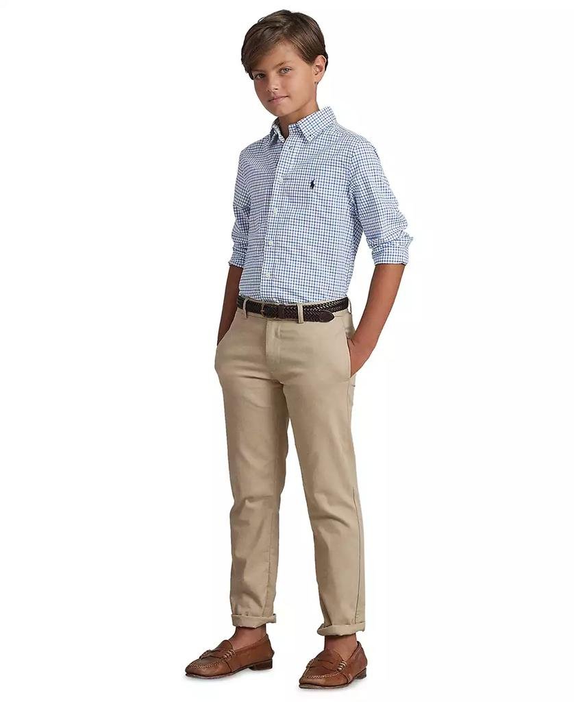 Big Boys Plaid Cotton Poplin Shirt - Luna BR wear co.