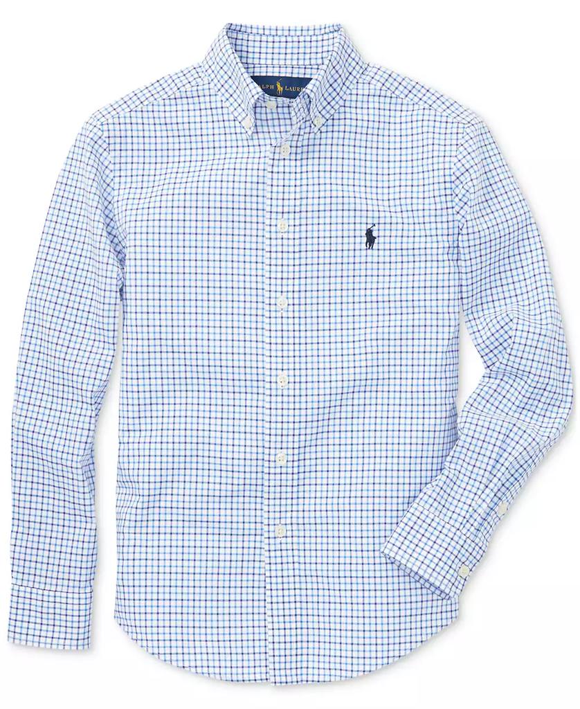 Big Boys Plaid Cotton Poplin Shirt - Luna BR wear co.