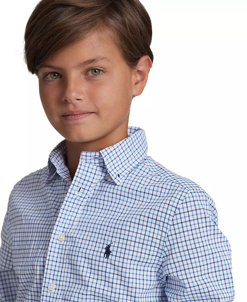 Big Boys Plaid Cotton Poplin Shirt - Luna BR wear co.