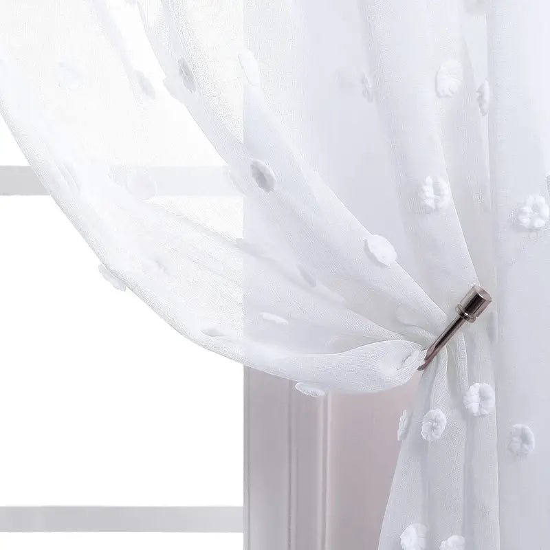Boho Floral Sheer Curtains for Living Room Bedroom - Luna BR wear co.