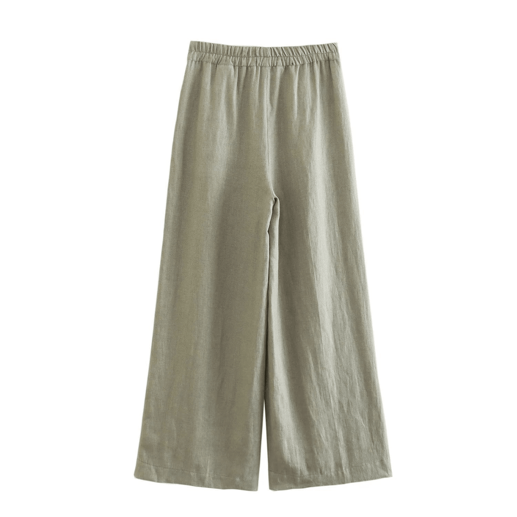 Casual Summer Set with Belted Linen Top (One Set) - Luna BR wear co.