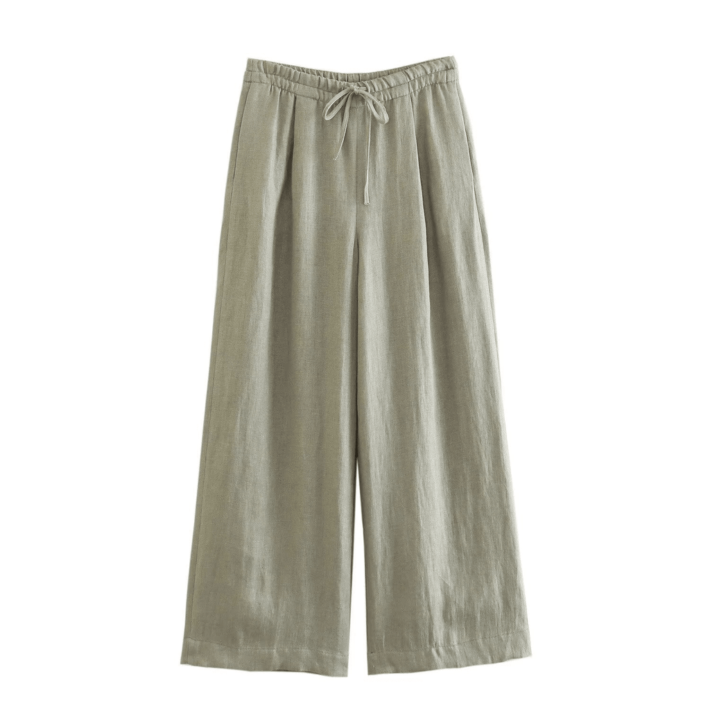 Casual Summer Set with Belted Linen Top (One Set) - Luna BR wear co.