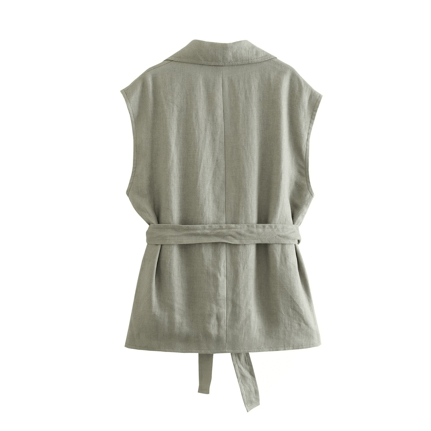 Casual Summer Set with Belted Linen Top (One Set) - Luna BR wear co.