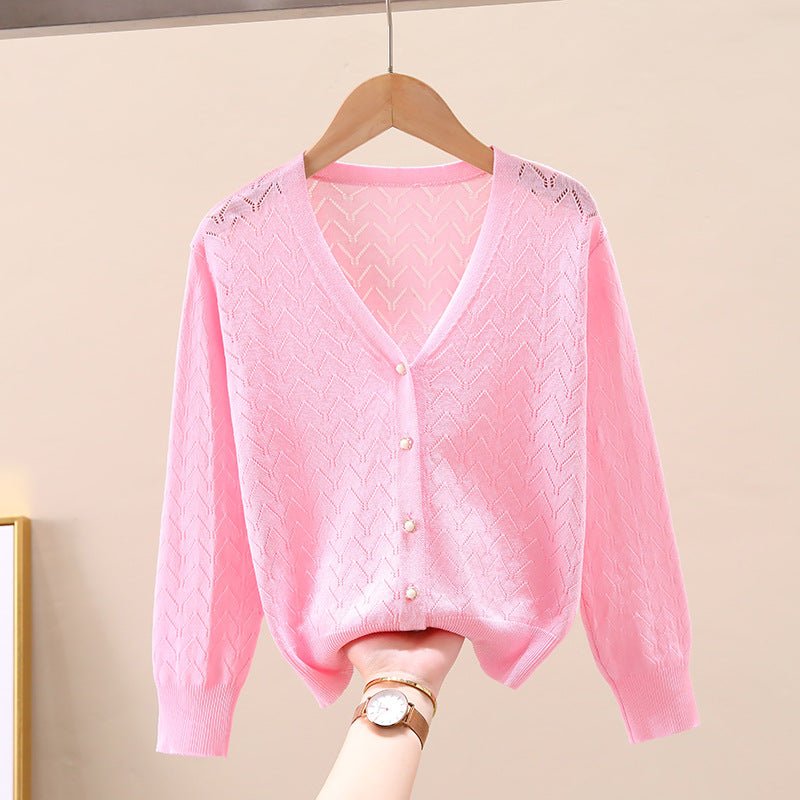 Children's Thin Knitted Cardigan UV Jacket for Ages 5+ - Luna BR wear co.