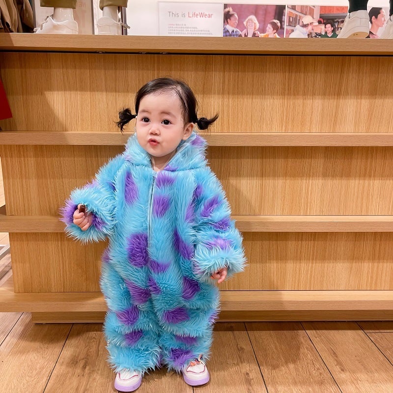 Cute Animal Baby Jumpsuit With Hooded Zipper - Luna BR wear co.