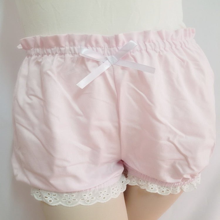 Cute Cotton Lace-Trimmed Pumpkin Bloomers Shorts - Luna BR wear co.