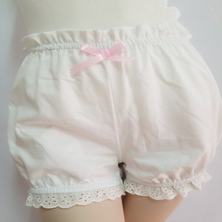 Cute Cotton Lace-Trimmed Pumpkin Bloomers Shorts - Luna BR wear co.