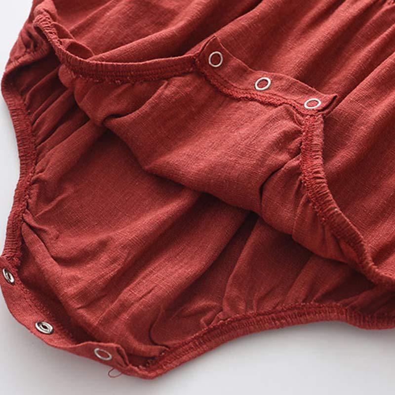 European Style Ruffled Sleeve Baby Romper - Luna BR wear co.