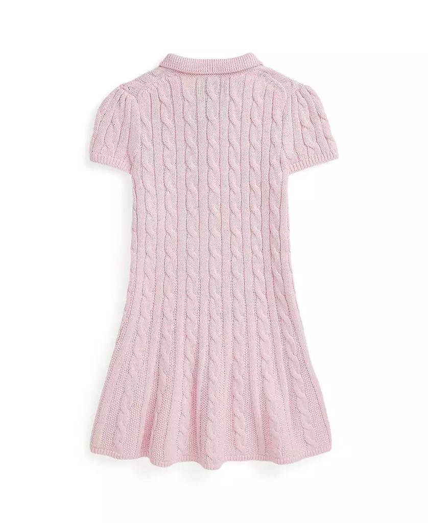 Girls' 2T-6X Cable-Knit Polo Sweater Dress - Luna BR wear co.