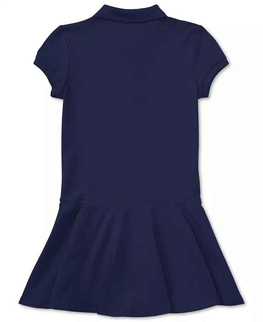 Girls' 2T-6X Cotton Mesh Stretch Short-Sleeve Polo Dress - Luna BR wear co.
