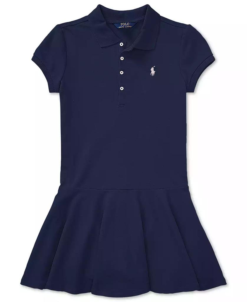 Girls' 2T-6X Cotton Mesh Stretch Short-Sleeve Polo Dress - Luna BR wear co.