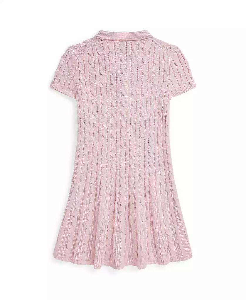 Girls' 7-16 Cable-Knit Polo Sweater Dress - XIOR LUXE