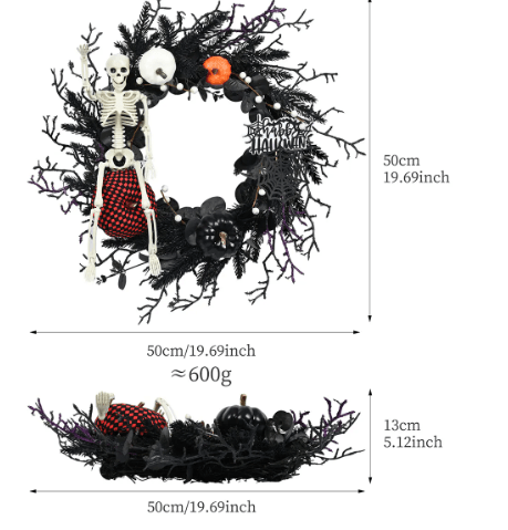 Halloween Wreath Decorations - Luna BR wear co.
