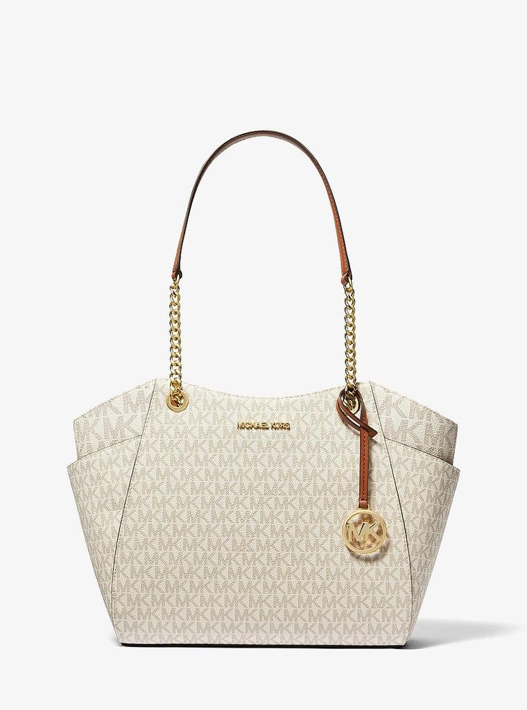 Jet Set Large Signature Logo Shoulder Bag - XIOR LUXE