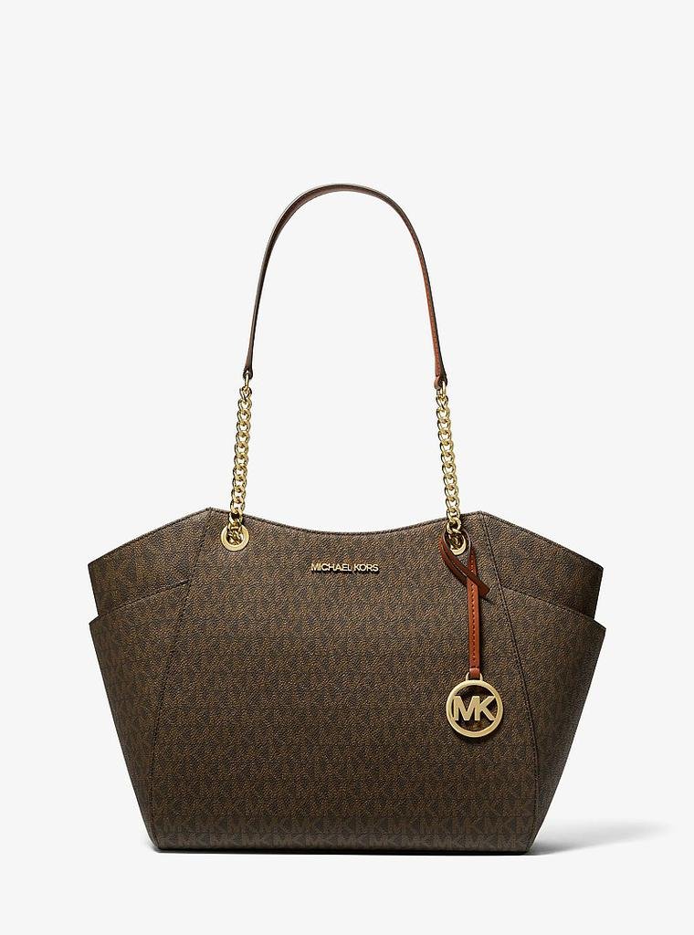 Jet Set Large Signature Logo Shoulder Bag - XIOR LUXE