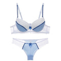 Lace Striped Lingerie Set with Bra and Panties - Luna BR wear co.