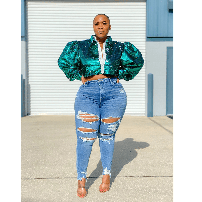 Large Denim Trousers for Women - Luna BR wear co.